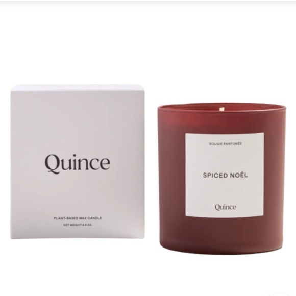 New Quince Spiced Noël Candle Red Glass Jar Boxed Holiday citrus spice pine Noel - Picture 3 of 10
